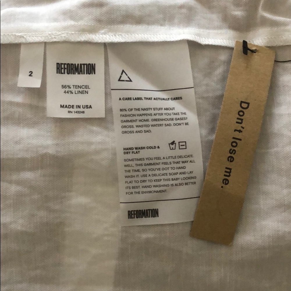 Reformation Tortoise Linen Dress - Picture 6 of 6